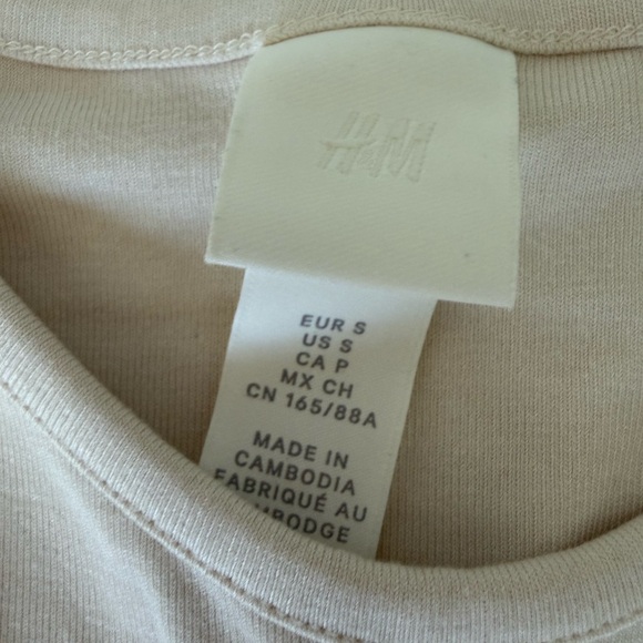 H&M Cream Long Sleeve Wrap Robe - Picture 4 of 4